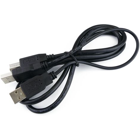 BeMatik - Dual USB 2.0 Câble d'alimentation de 1,2 m BM 02h00