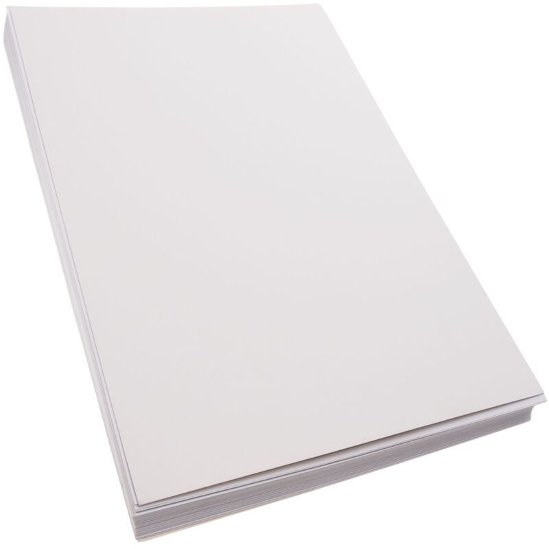Image of BeMatik - Etichette bianche adesive per stampanti A4 139x99.1mm 100 fogli