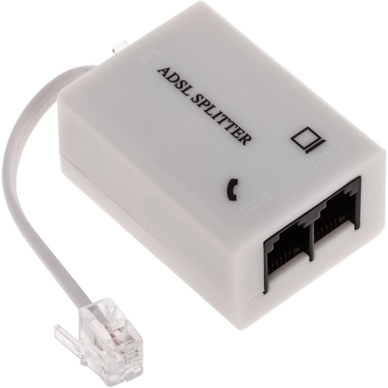 

Filtro ADSL Separador (Splitter 1xRJ11-H a 2xRJ11-H) - Bematik