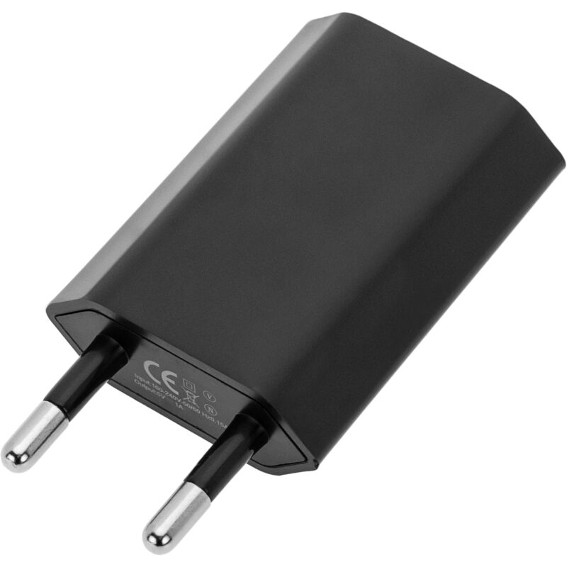 

Fuente de alimentación 220 VAC a USB A hembra 5VDC 1A 1 puerto - Bematik