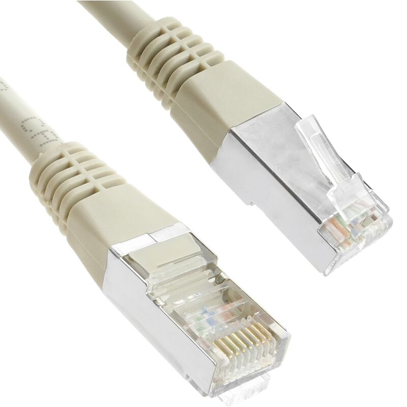 Bematik - Cavo di rete Ethernet ftp Cat. 5e grigio da 10 m