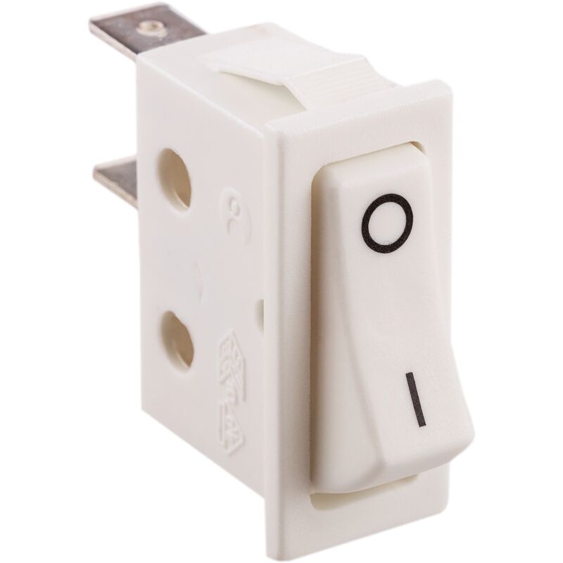 

BeMatik - Interruptor basculante blanco SPST 2 pin