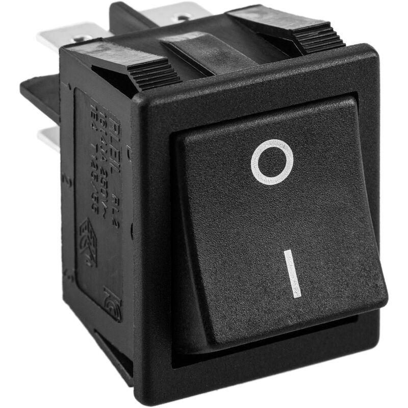 

BeMatik - Interruptor basculante momentáneo negro DPST 4 pin