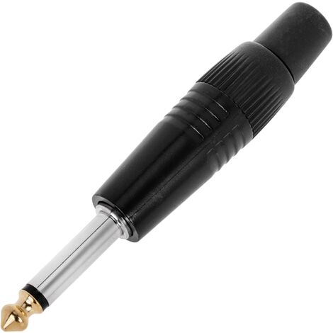 BeMatik - Jack 6,3 mm connecteur mâle mono en plastique