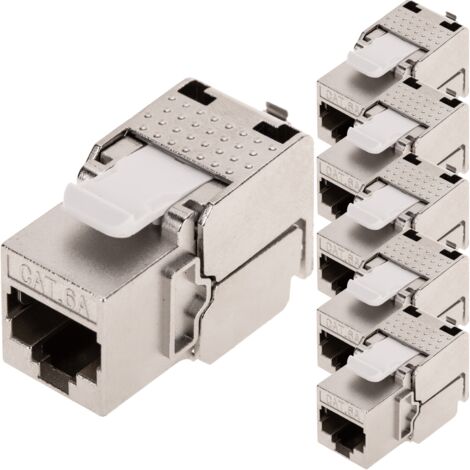 Confezione da 2 connettori RJ45 femmina/femmina CAT.6 - Zenitech