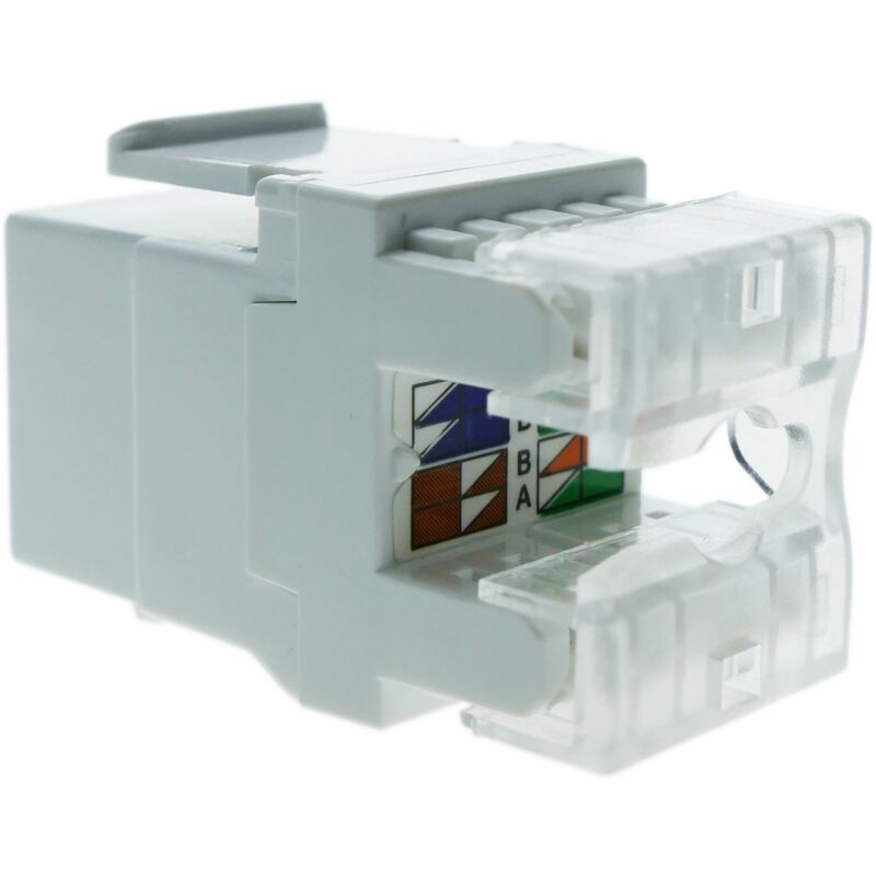

Keystone RJ45 hembra a TB110 Cat.6 UTP blanca - Bematik