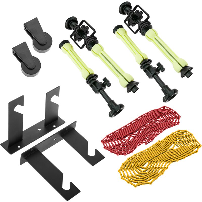

Kit de 2 enrolladores manuales de fondos con fijación a pared para estudio fotográfico - Bematik