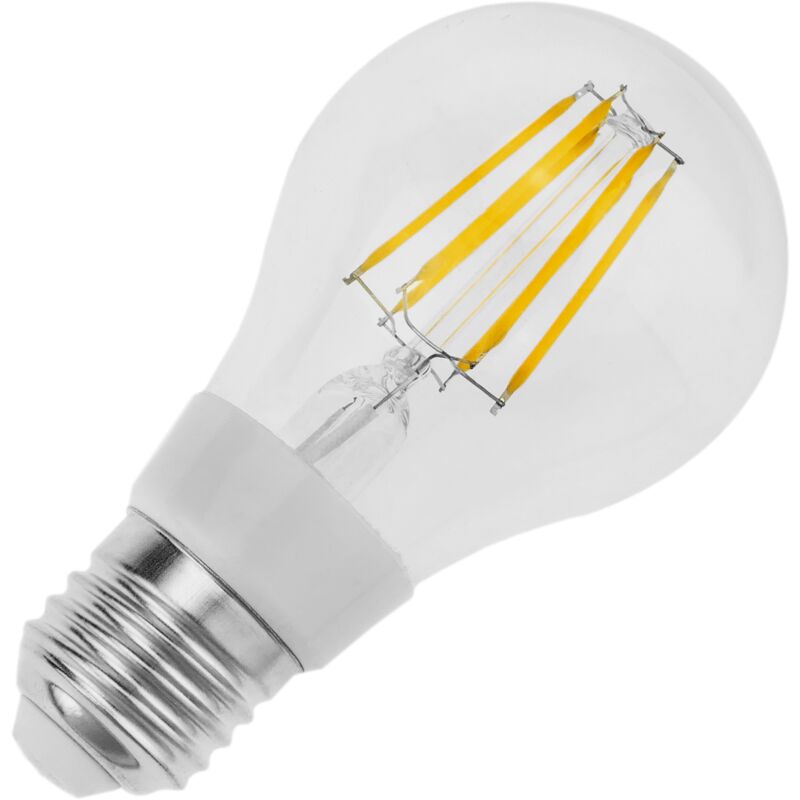 Lampadina led A60 E27 230VAC 6W a luce calda tipo