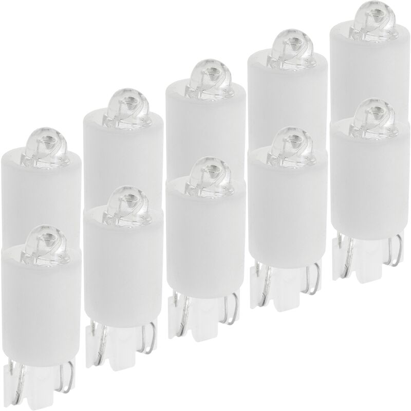 

BeMatik - Luz LED piloto de 9mm 12VDC de color blanco 10-pack