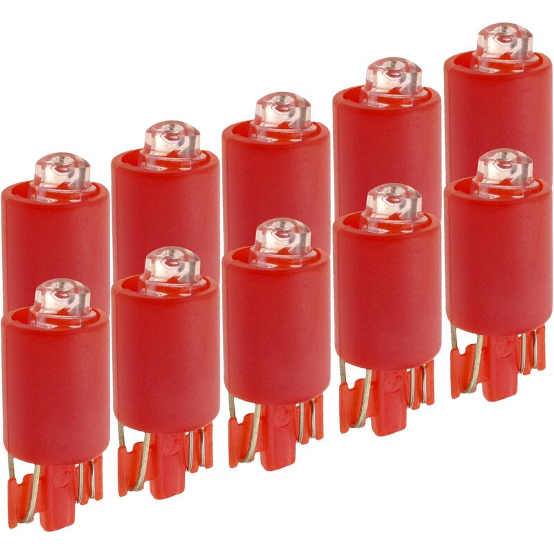 

BeMatik - Luz LED piloto de 9mm 12VDC de color rojo 10-pack