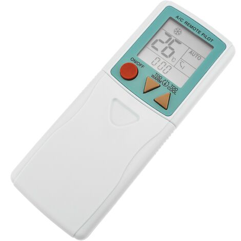 BeMatik - Mando a distancia universal. Control remoto para aire acondicionado, calefacción y climatización 148x56x14 mm