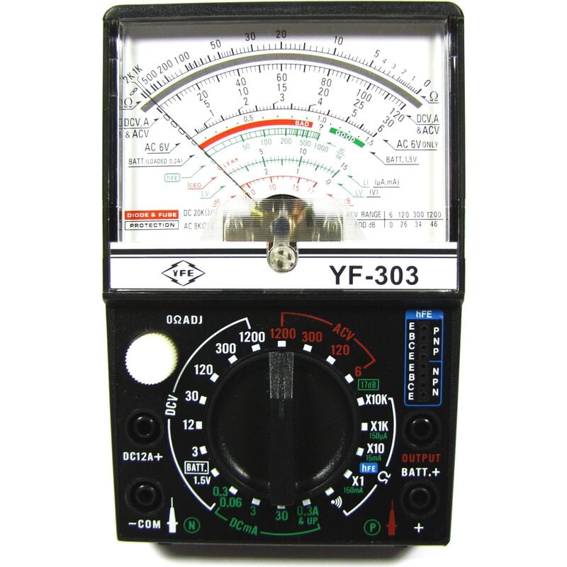 

BeMatik - Multímetro analógico modelo YF-303