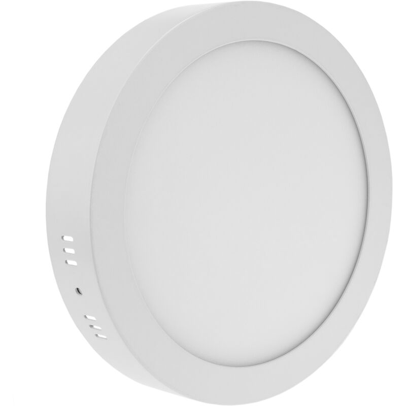 

Panel LED circular downlight superficie de 220mm 18W blanco cálido - Bematik