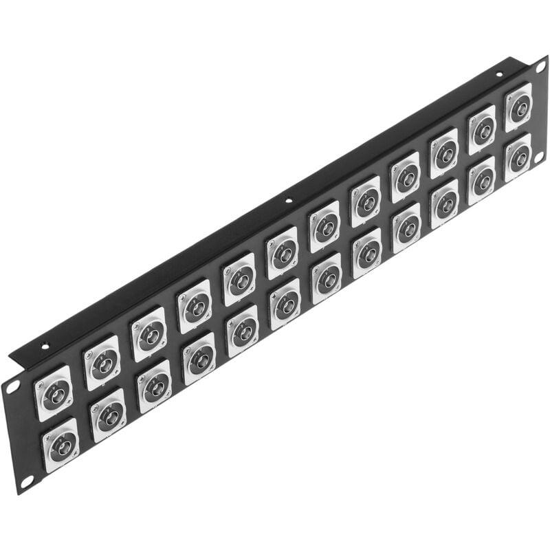 Bematik - Panneau de brassage rack19 24 ports BNC-femelle 2U