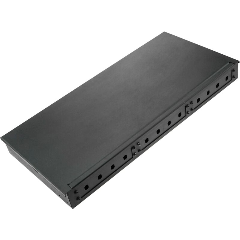 

Patch panel rack 19' de fibra óptica 1U negro de 12 puertos ST - Bematik