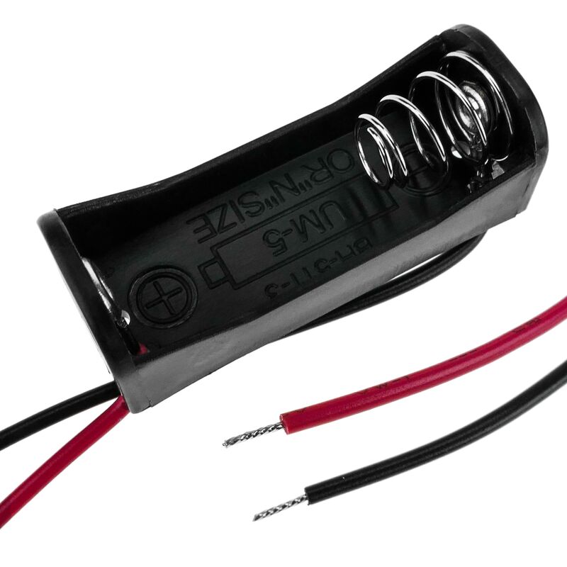 

Portapilas plano para 1 pila A23 8LR932 MN21 V23GA LR23 de 12V - Bematik