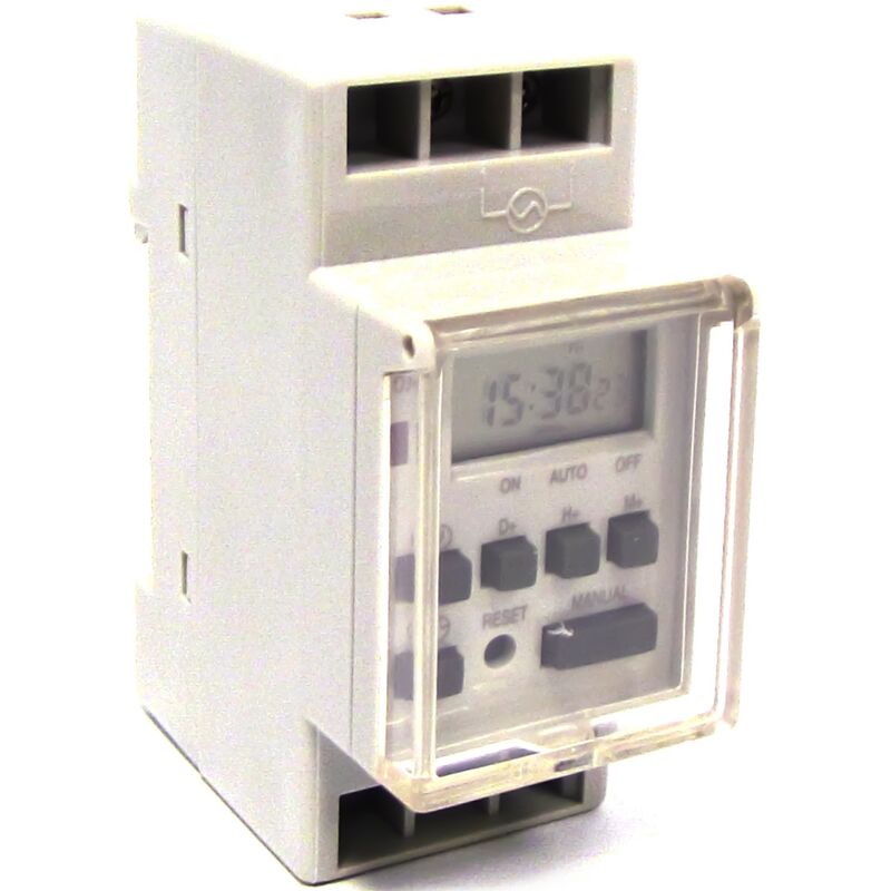 

Programador eléctrico digital semanal tipo carril DIN 35mm - Bematik