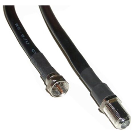 BeMatik - RG6U coaxial F mâle à F femelle 1.5m