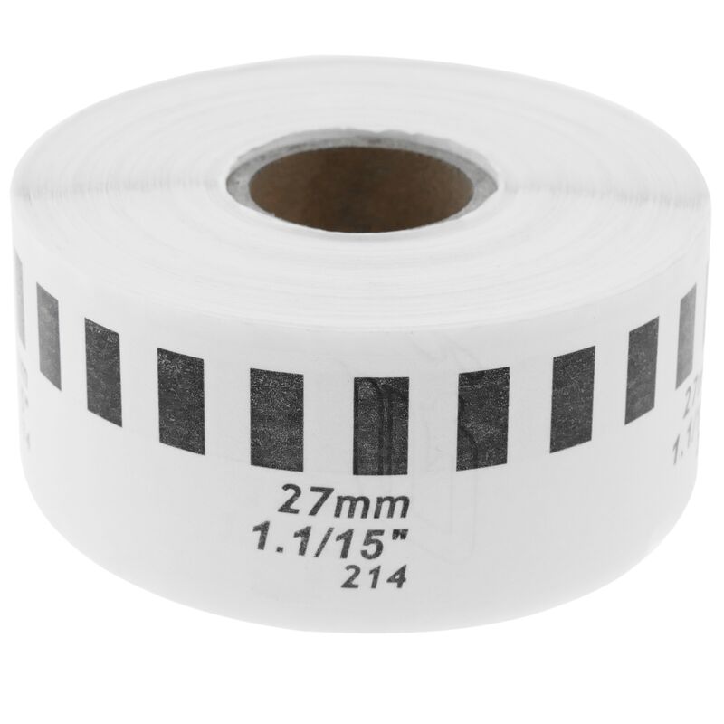 

BeMatik - Rollo bobina de etiquetas continuas adhesivas compatibles con Brother DK-22214 DK-2214 12mm 10-pack