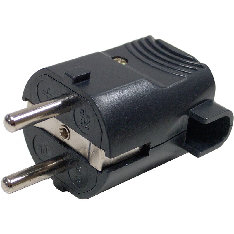 Schuko Plug (maschio Angolo Nero) - Bematik