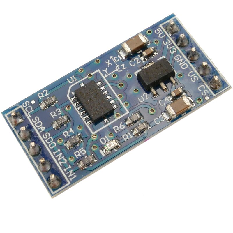 

Sensor electrónico de aceleración angular ADXL345 - Bematik