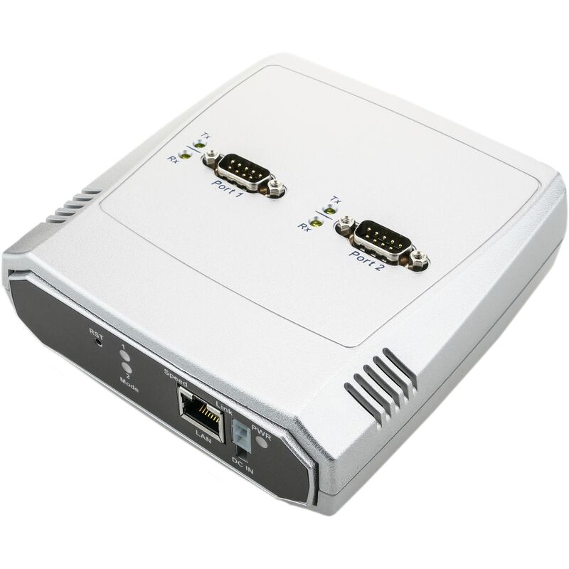 

BeMatik - Servidor serie 2 x RS232 a ethernet TCP IP UDP RJ45 10/100 Mbps NCOM-211