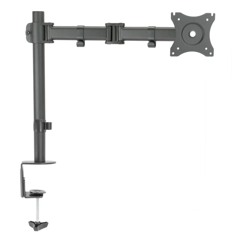 Support de table avec bras articulé et hauteur réglable pour écran jusqu'à 27' vesa 75x75 100x100 - Bematik