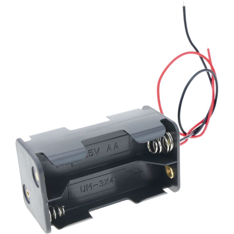 Supporto batteria per 4 aa 1.5V LR6 - Bematik