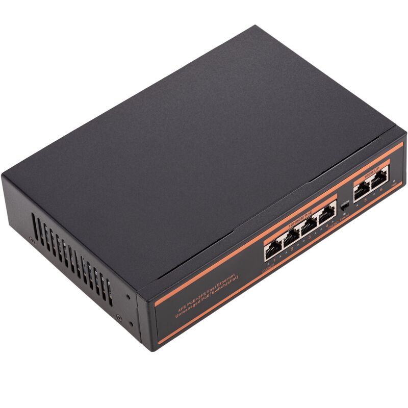 

BeMatik - Switch PoE 10/100Mbps IEEE802.3af/at con 2 puertos UTP y 4 puertos PoE