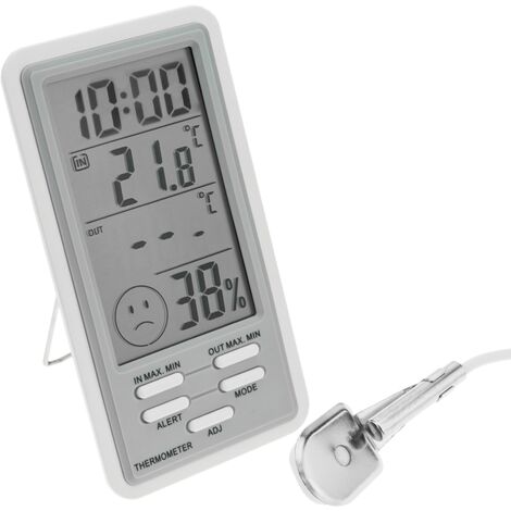 PRENKIN Temperatura CJ3308D LCD Stazione Meteo Igrometro termometro Digitale Max/MIN elettronico misuratore di umidità 