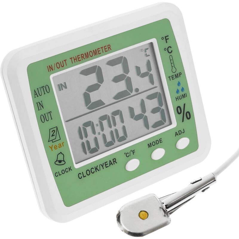 Image of Termometro igrometro e orologio digitale DW-0219 - Bematik
