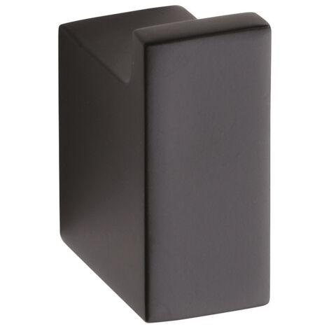 BEMETA Nero Gancho rectangular de latón, Negro (135006010)