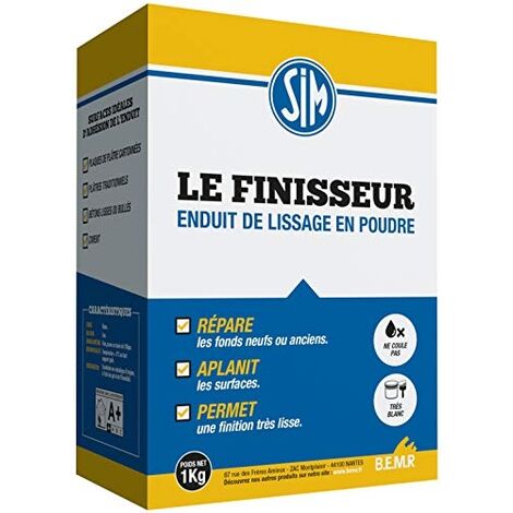 BEMR BMFIN01 ENDUIT SIM LE FINISSEUR EN 1 KG, BLANC
