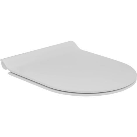 Ben Slim WC-Sitz - Softclose-Sitz - Einfache Reinigung - Abnehmbarer WC Sitz - Extra dünn - Weiß matt - Toilettensitz - WC Deckel - Klobrille