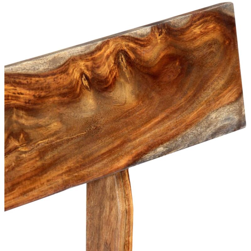 Bench 160 Cm Grey Solid Sheesham Wood