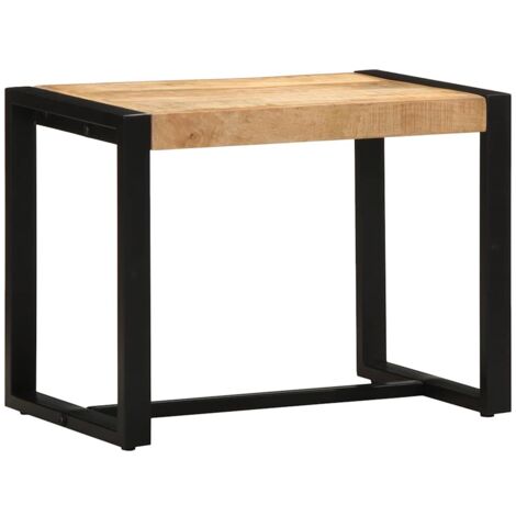 Bench 60x35x45 cm Solid Rough Wood Mango vidaXL