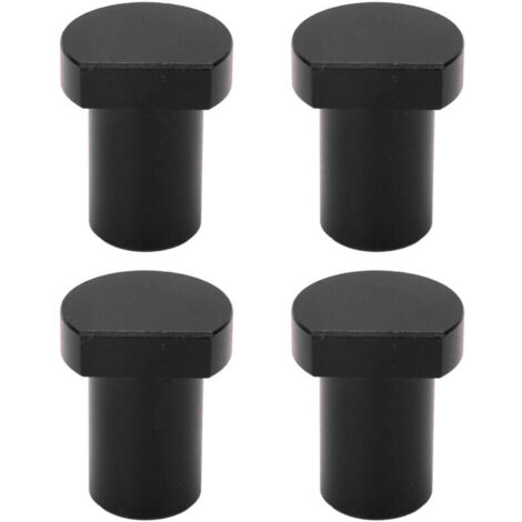 Bench Dogs Lot de 4 Chevilles D'établi Professionnelles pour le Travail du Bois, Arrêt de Bureau, Tenon en Alliage D'aluminium pour les Menuisiers (BLACK)