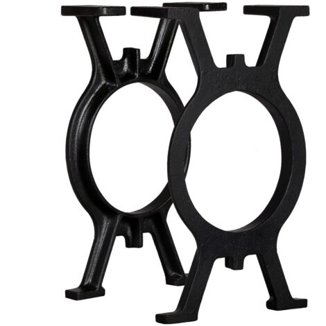 Bench Legs 2 pcs O-Frame Cast Iron vidaXL