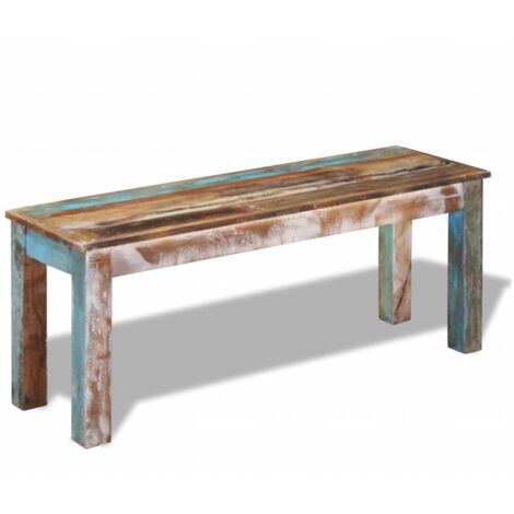 Bench Solid Reclaimed Wood 110x35x45 cm vidaXL