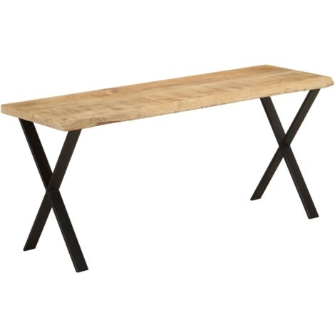 Bench with Live Edge 105 cm Solid Wood Mango vidaXL