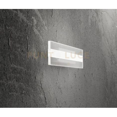 Bend Applique LED 30W 1950LM 3000K BEND metallo colore bianco e acrilico 60cm