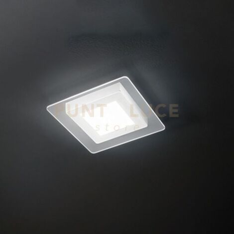 Bend Plafoniera LED 30W 1660LM - CCT 3000K 4000K 6000K in metallo colore bianco quadrata 35x35cm