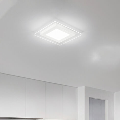 Bend Plafoniera LED 45W 2450LM - CCT 3000K 4000K 6000K in metallo colore bianco 48x48cm