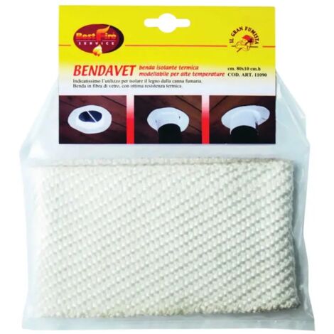 benda isolante termica best fire "bendavet" per alte temperature, 80x10 cm