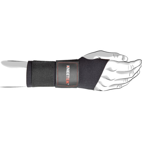 Benda per mano destra Kneetek nera XL - 90306