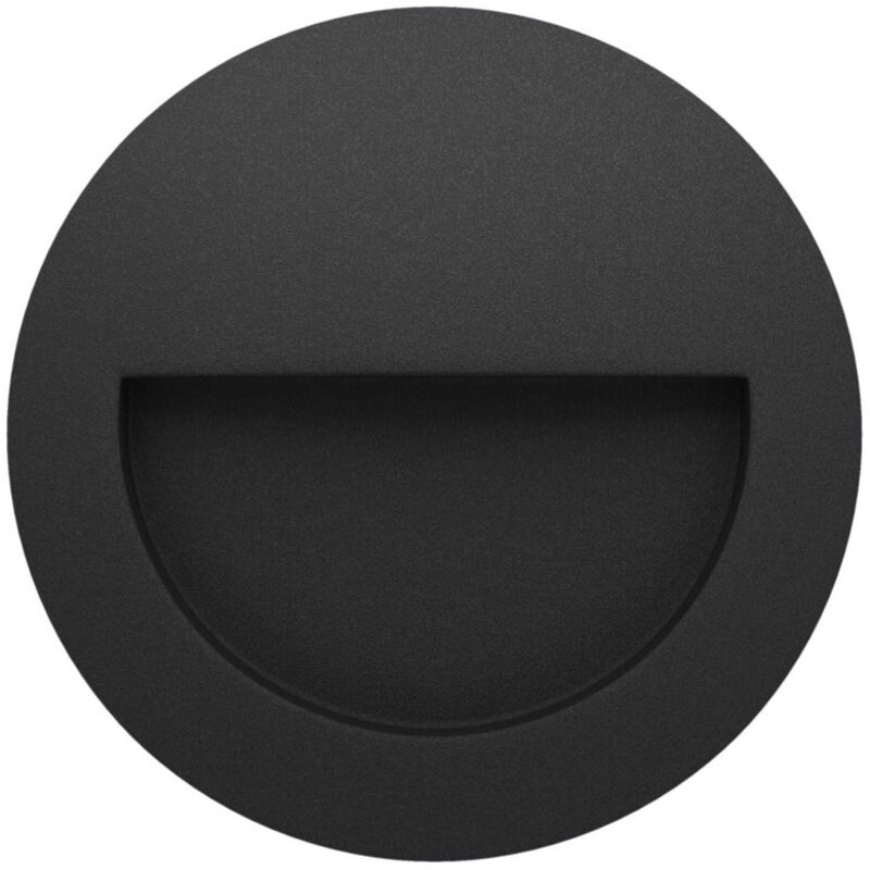 Beneito & Faure - Mis R Wall 3W LED Spot encastrable pour marches - Applique murale ronde IP65 Interrupteur 2700K/3200K/4000K - Noir Beneito & Faure - Mis R Wall 3W LED Spot encastrable pour marches - Applique murale ronde IP65 Interrupteur 2700K/3200K/4000K - Noir