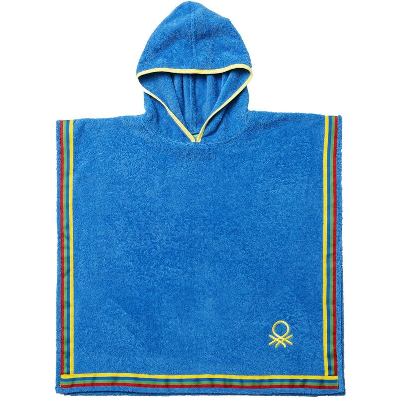

Albornoz Poncho De Niño 85X85Cm 380 Gsm 100% Algodón Azul Kids