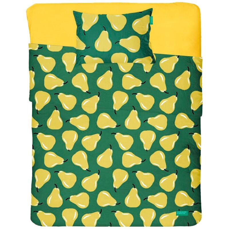Ensemble de draps 3 pièces pour lit simple : drap plat (160x240cm avec ourlet simple 5cm) + drap-housse (90x200+rabat 25cm) + taie d'oreiller