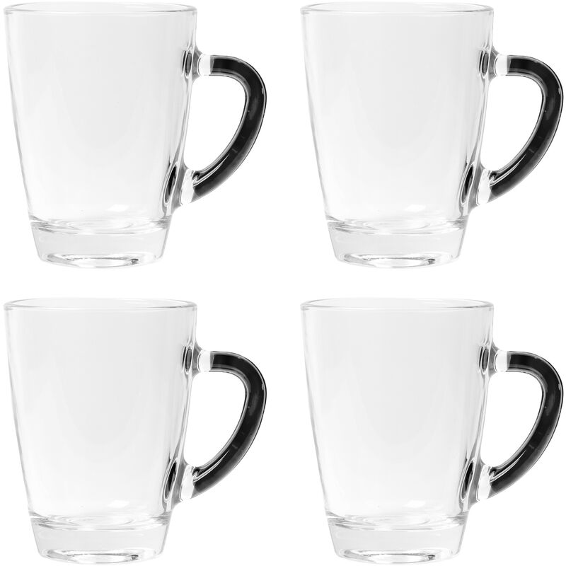 

SET 4PCs TAZAS 0.30L CRISTAL (NEGRO) BLACK & WHITE