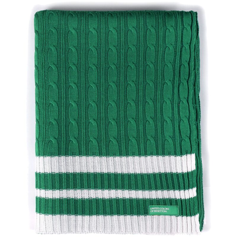 

Benetton - MANTA 140X190CM 200GSM 100% ALGODÓN DE PUNTO VERDE RAINBOW